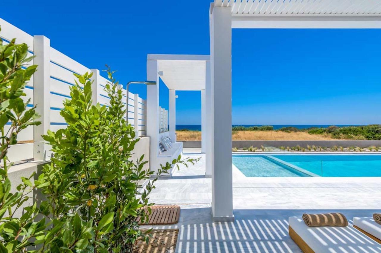 Seashore Beachfront Villa Lachania  Exterior photo