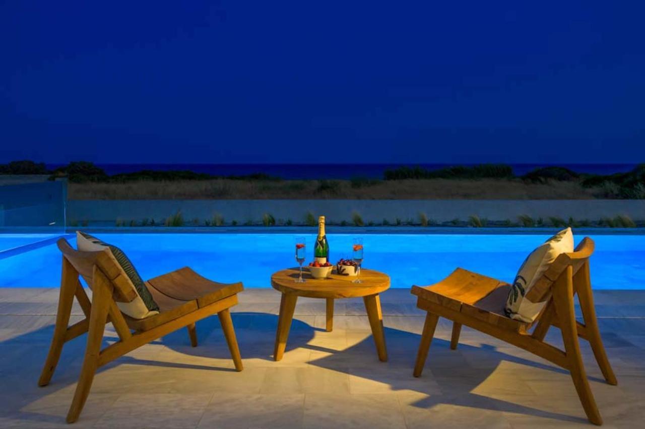 Seashore Beachfront Villa Lachania  Exterior photo